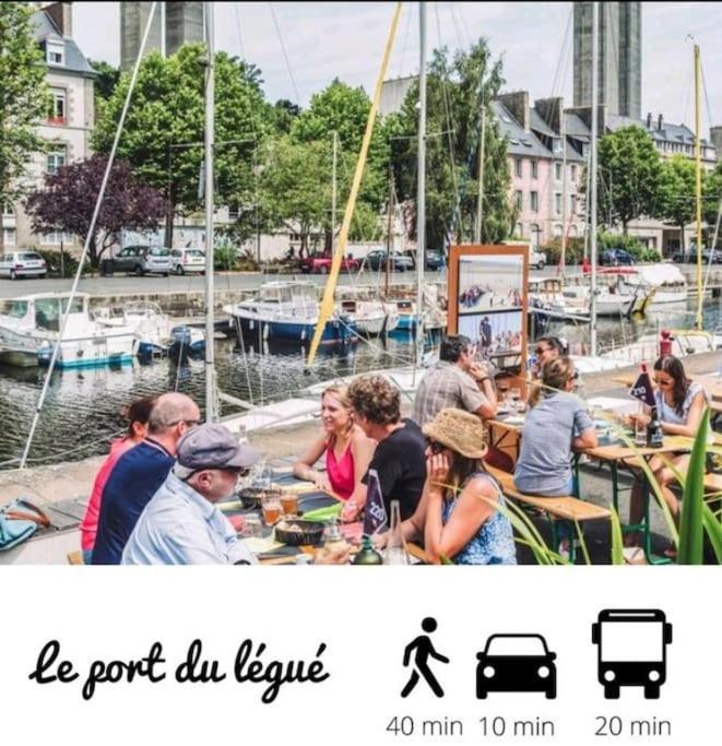 サン・ブリューLe Paris-Brest - Faites Une Pause Sur Votre Trajetアパートメント エクステリア 写真
